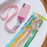 Universal Mobile Phone Lanyard Crossbody Long Rope Finger Rope Fashion Mixed and Matched Anti-Loss Rope Cell Phone Accessories
