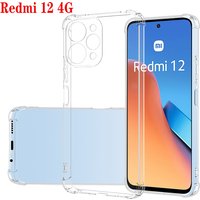 1.5MM Thick Air-Bag Clear Case For Xiaomi Redmi 12 4G Shockproof Soft Silicone Transparent Phone Cover Redmi12