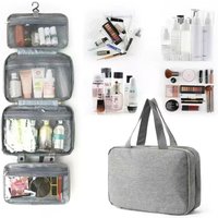 Travel Hanging Toiletry Bag Water-proof Cosmetic Storage Bag Bathroom Beauty Wash Bag AccessoryTowel Bag Wet Dry Separated Bag