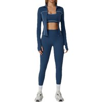 Yoga Clothes Set 2/3PCS Sportswear Gym Outfits Women Sports Set High Waist Leggings Fitness Suit Running Bra Workout Tracksuit