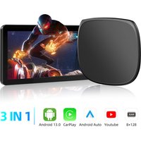 CarPlay AI Box Android 13.0 QCM6115 4-Core Wireless Android Auto 2.4+5G 8GB 128GB GPS WIFI Streaming Box For YouTube Play Store