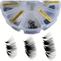 Sackvis 480 Fans Loose 8-15mm Mixed Length Pointy Base Premade Fans lash Sharp Thin Slim Medium Stem Volume Eyelashes Extensions