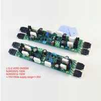 LJM L12-2 VER5 Leistungsverstärker-Kit DIY Audio-Leistungsverstärkerplatine Zweikanaliger Verstärker mit extrem geringer Verzerrung