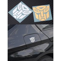1/2pcs 3D Metal Car Styling Autobots Logo Transformers Badges Emblems Auto Dekoration Universal Phones Stickers