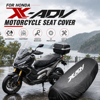 Für Honda XADV750 XADV150 X-ADV X Adv 750 150 2014-2020 Motorrad Regen-Sitzbezug Wasserdichter Sattelbezug Schwarz 210D UV-Schutz