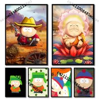 Kyle Stan South Park Cartman Artists Canvas Painting for Living Room Home Decor Poster Fans Gifts-unframed