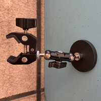 Multifunctional Metal Clamp Joint with 360 Strong Magnet Flashlight Umbrella Holder Phone Support Auxiliary Clamp