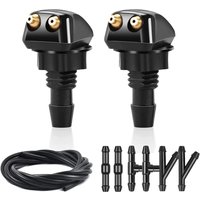 Car Windshield Wiper Washer Spray Nozzle Fits Most Car Models Car Dual Holes Windshield Washer Nozzle Wiper Water Spray Jet