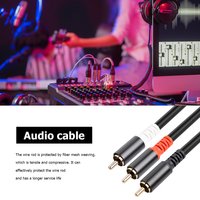 1/2/3/5M RCA To 2 RCA Adapter Audio Cable RCA To Dual RCA Audio Cable Splitter Auxiliary Audio Cord for TV Amplifier DVD Player