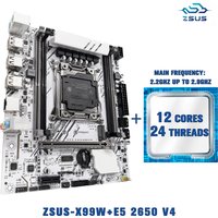 Kit de carte mère X99-W ZSUS avec mémoire CP LGA2011-3 Xeon E5 2650 V4 NVME M.2 SATA