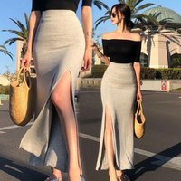 High Waist Slim Fit Skirt Asymmetric Hemline Spring Summer New Arrival Korean Style Women's Fashion Casual Skirts