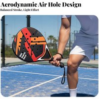 1 Player Paddle Set Lightweight Padel Racket Set ABS Padel Paddle Long-Lasting Non-Slip Grip for Beginners, Training, Outdoor image 4