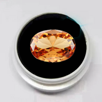 Box Large Champagne Sapphire 13x18mm Unheated Gem Oval Shape Natural Loose Gemstone Luxury Jewelry For Diy Making Pendant