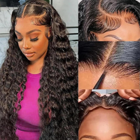 36 38Inch Deep Wave 13x4 Lace Front Wigs Pre Plucked 13x6 Lace Frontal Wigs Human Hair Hd Transparent Lace Wig For Black Women