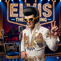 Elvis Presley Half Face Latex Mask Retro Style Realistic Costume Prop for Stage Performances And Halloween Events