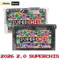 2026 2.0 SuperChis Prime Game Cartridge for Nintendo GBA/GBA SP/NDS/GB Player with SDRAM NOR Flash, SuperFW Firmware FlashCard