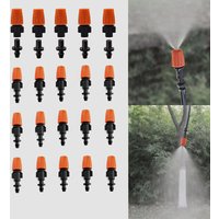 10-50Pcs Drip Irrigation Spray Emitters Atomizing Nozzles 1/4 Inch Drip Irrigation Sprayers Drippers For Garden Irrigation Misti