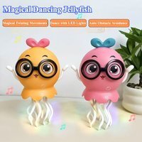 Dancing Octopus Electronic Toys Development Moving Education Weird Toy with Music Light Automatic Sensor Obstacle Avoidance