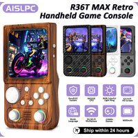 R36T MAX Retro Handheld Game Console EmuEMEC System 64/128G 22000+Games 4.0" IPS Screen 5G WiFi Portable Video Game Console