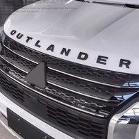 Naklejki z literami ABS, logo, emblematy na samochód Mitsubishi OUTLANDER 2023 2024 2025, na maskę, alfabet, naklejki. Części