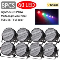 60*3W Professional Disco light DMX 512 Voice Control RGB LED Ktv Bar Party DJ Decorative Stage Light Effect Projector par lamp