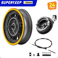 Electric Scooter Front Wheel Hub Drum Brakes Brake Cable Line For Ninebot Max G30 G30D G30LP Motor Drum Aluminum Alloy Parts