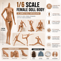 New 1/6 Scale BJD Doll Body Female Articulated Figure Flexible Style DIY Model Toy For Custom Collection