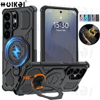 Case For Samsung Galaxy S26 Ultra S26 Plus S25 Ultra MagSafe Stand Magnetic Holder Protection Stands Kickstand Protective Cover