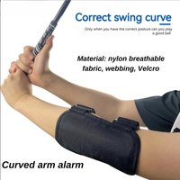 1PC Golf arm swing adjustable buckle corrector Golf arm alarm practice equipment Golf training tool with Velcro