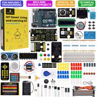 Keyestudio STEM IOT Smart Living Starter Kit For Original Arduino Uno R4 WIFI Or Minima Board DIY Educational Kit+60 Projects