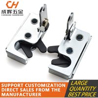 R 4 pull type mechanical door lock zipper press drive impact door lock impact type concealed heavy-duty hasp fastener