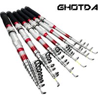 Mini Telescopic Fishing Rod Portable Feeder Travel Fishing Pole 1.8/2.1/2.4/2.7/3.0/3.6M Outdoor Sea Fishing Tackle Spinning Rod