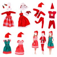 Christmas Day Costume Party Dress for 11.8Inch/30cm Women Doll Accessories Fashion Clothes For KEN Doll Gift Dollhouse