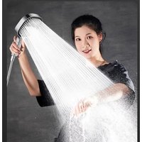 13CM Large Panel Rainfall Shower Head 3 Modes High Pressure Water Saving Massage Shower With Filter Element Bathroom Accessories