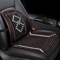 Small square mat wood bead car cushion with waist by four seasons wood bead waist by the summer waist depend on the singl