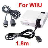 1.8M Extension Cable Game Extender Cord For SNES Classic Mini Controller For NES Wii Controller Black
