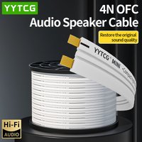 840-Core 4N OFC DIY Loud Audio Speaker Cable Oxygen Free Copper For Amplifier Home Theater KTV Speaker Thin-type Loose Cable
