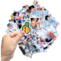 50Pcs Collectible KPOP Cartoon Waterproof Stickers Cute Star Decals Multi-purpose Decor Stickers Gift