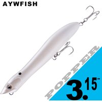 AYWFISH 8CM 6.2G Baby Popper Fishing Lures Topwater Bait Wobbler Snakehead Artificial Pencil Lure Mini Bass Fishing Tackle