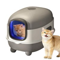 Litter Boxes for Cat Odor Isolation Self Cleaning Litter Box for Small Medium Large Kitten Balcony Terrace Garden Apartment