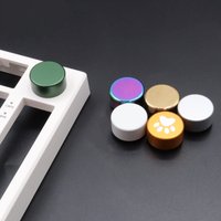 Mechanical Keyboard Knob Black White Gold Cylindrical Keyboard DIY Accessories For NJ80 GMMK Pro Keyboard