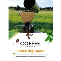 MOUNTAINHIKER Stainless Steel Coffee Drip Rack Portable Outdoor Camping Filter Cup Foldable Mini Handwash Accessory