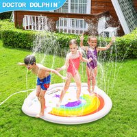 2026 Thick PVC Kids Splash Pad Outdoor Water Spray Mat Fun Summer Water Play Toy For Home Backyard Garden Activities