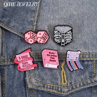 Books Are Better Than People Enamel Pin Book We Lose Ourselves in Books We Find Ourselves There Too Badge Fun Book Jewelry Pin