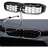 For BMW 3 Series G20 320i 330i 2023-2025 Front Kidney Grille Racing Grill Upper Bumper Radiator Hood Mesh Grid