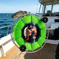 Double Grip Fishing Wheel, Rock Fishing, Stainless Steel Material, Outdoor Kite Flying Handbrake Anti Reverse Large Bearing