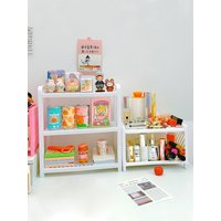 Double/Triple Layered Desktop Storage Shelves For Office Stationery Cosmetics And Miscellaneous Items With Layered Organization