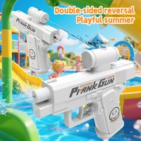 Double‑Sided Reverse Squirt Water Gun Summer Prank Toy Portable Handheld Water Blaster Outdoor Pool Beach Water Fight Play Toy