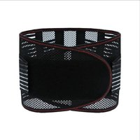 New Nylon Waist Trainer Belt Breathable Tight Support Back Brace Black Adjustable Lumbar Support Strap Spine Support