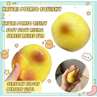 Kawaii Potato Squishy Toy Soft Slow Rising Squeeze Stress Relief Sensory Fidget Toys for Kids Adults Funny Birthday Gifts
